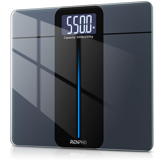 Báscula de Baño RENPHO 550 lb Alta Precisión Pantalla LCD Baterías Incluidas