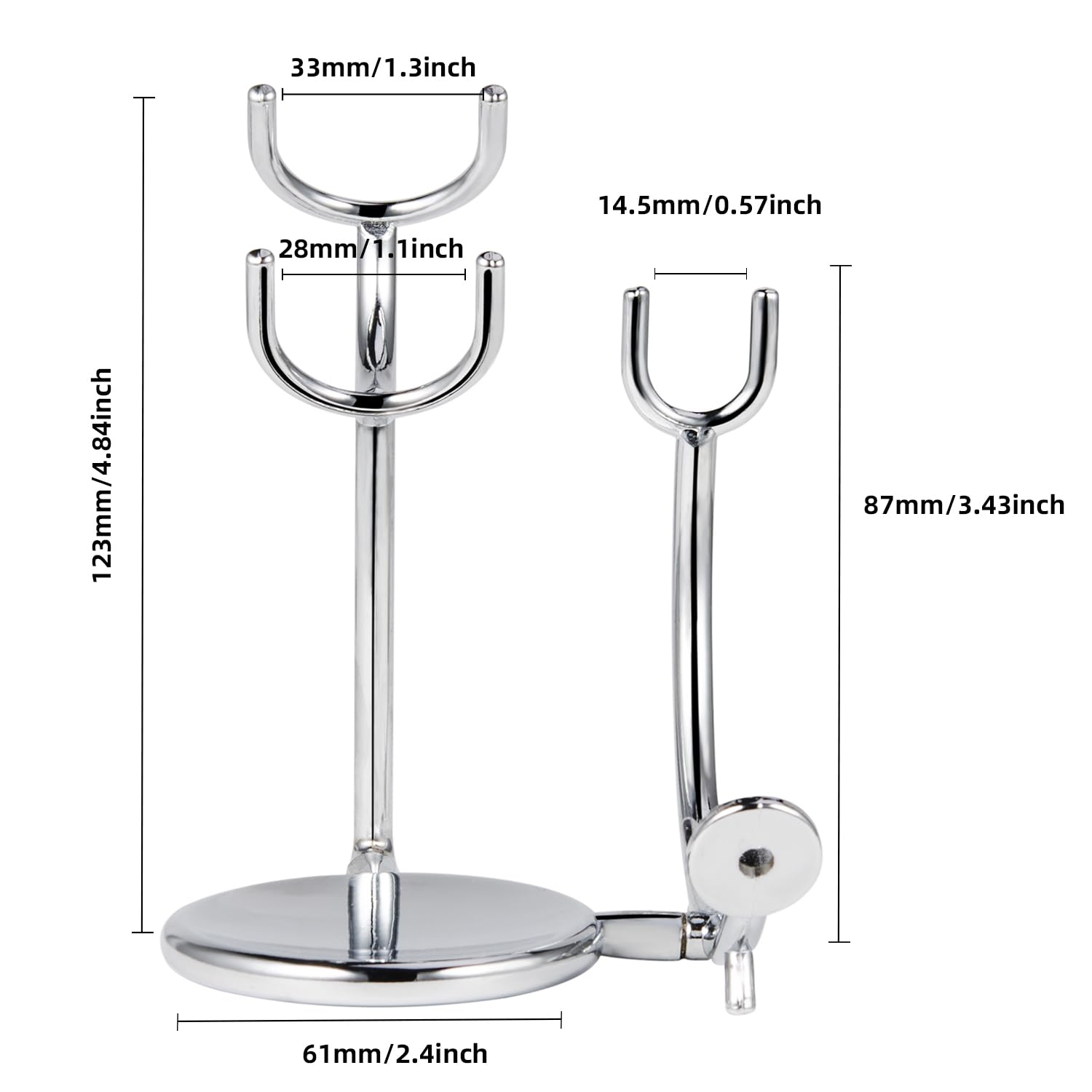 Grandslam - Kit de afeitar recto para afeitar, de acero con punta de piel, cepillo para polvo de afeitar, tazón y soporte de acero inoxidable, jabón de afeitar, regalo para hombres