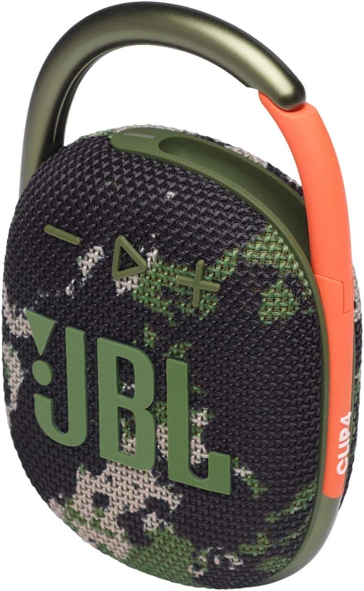 JBL Clip 4 - Altavoz - para uso portátil - Inalámbrico - Bluetooth - 5 W - Squad, JBLCLIP4Squad-5Watt