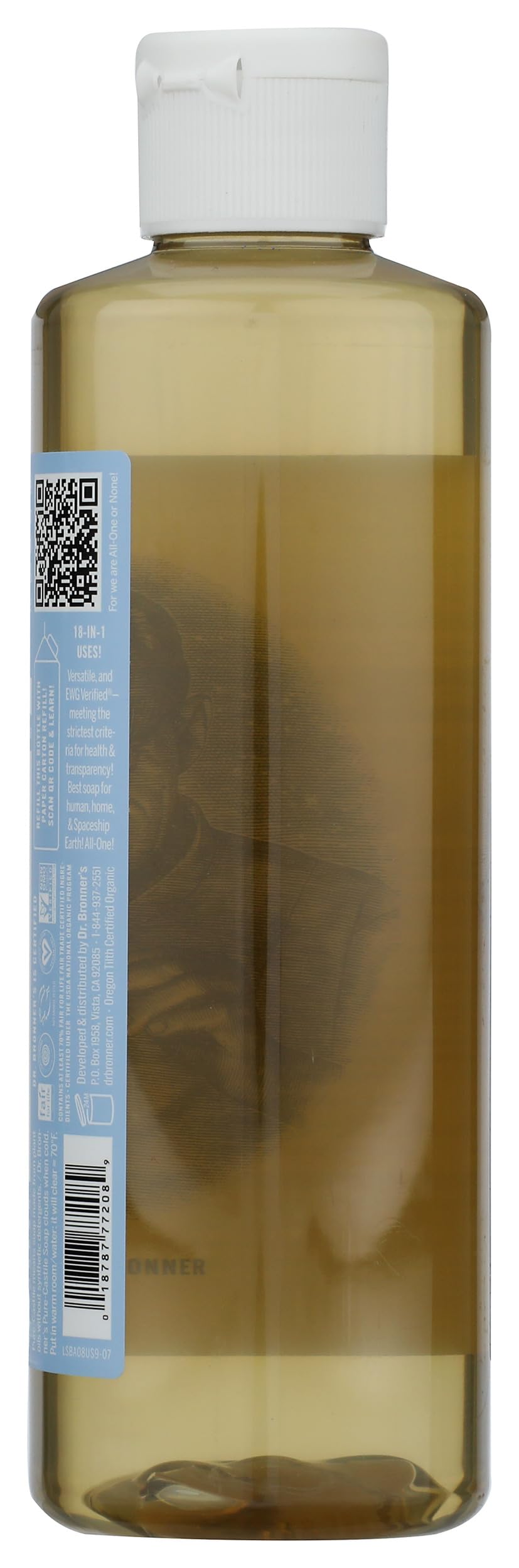 DR BRONNERS jabón suave para bebé, 8 onzas líquidas