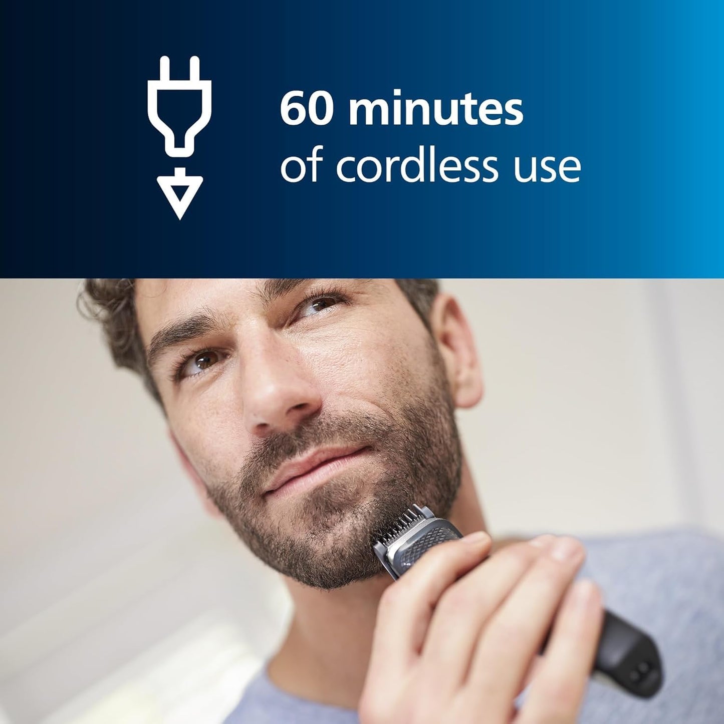 Philips Multigroom Serie 3000 9 en 1 para cara, cabello y cuerpo con tecnología DualCut (modelo MG3740/15)