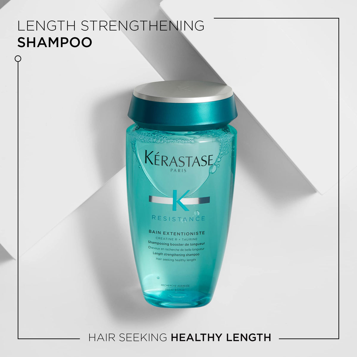 KÉRASTASE Bain Extentioniste | Shampoo Fortalecedor | Estimula el Cuero Cabelludo para Potenciar el Crecimiento y Refuerza la Fibra Capilar | Con Taurina y Creatine R | 250ml
