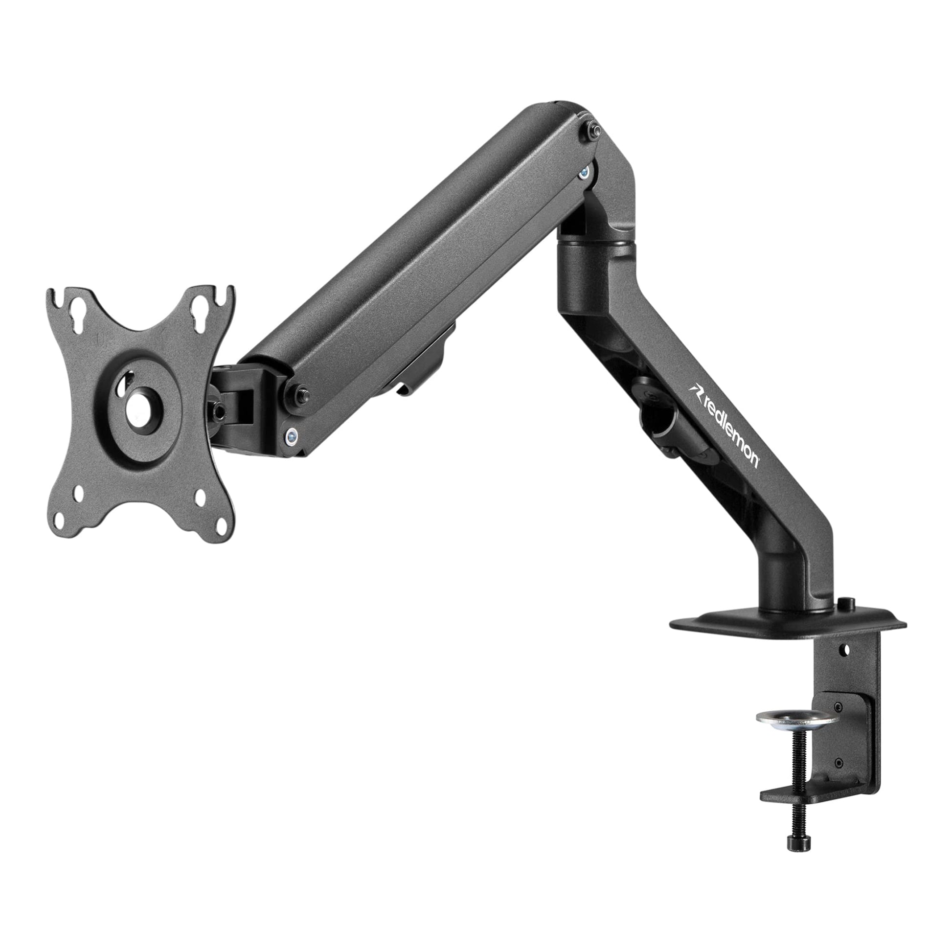 Soporte Hidráulico Redlemon Negro para Monitor de hasta 27 Pulgadas con Ajuste Multidireccional para Escritorio