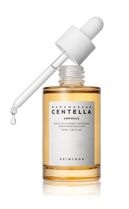 SKIN1004 Madagascar Centella Asiatica Ampoule Suero facial (1.85 onzas) – 100% extracto de Centella Asiática – para calmar la piel sensible y propensa al acné