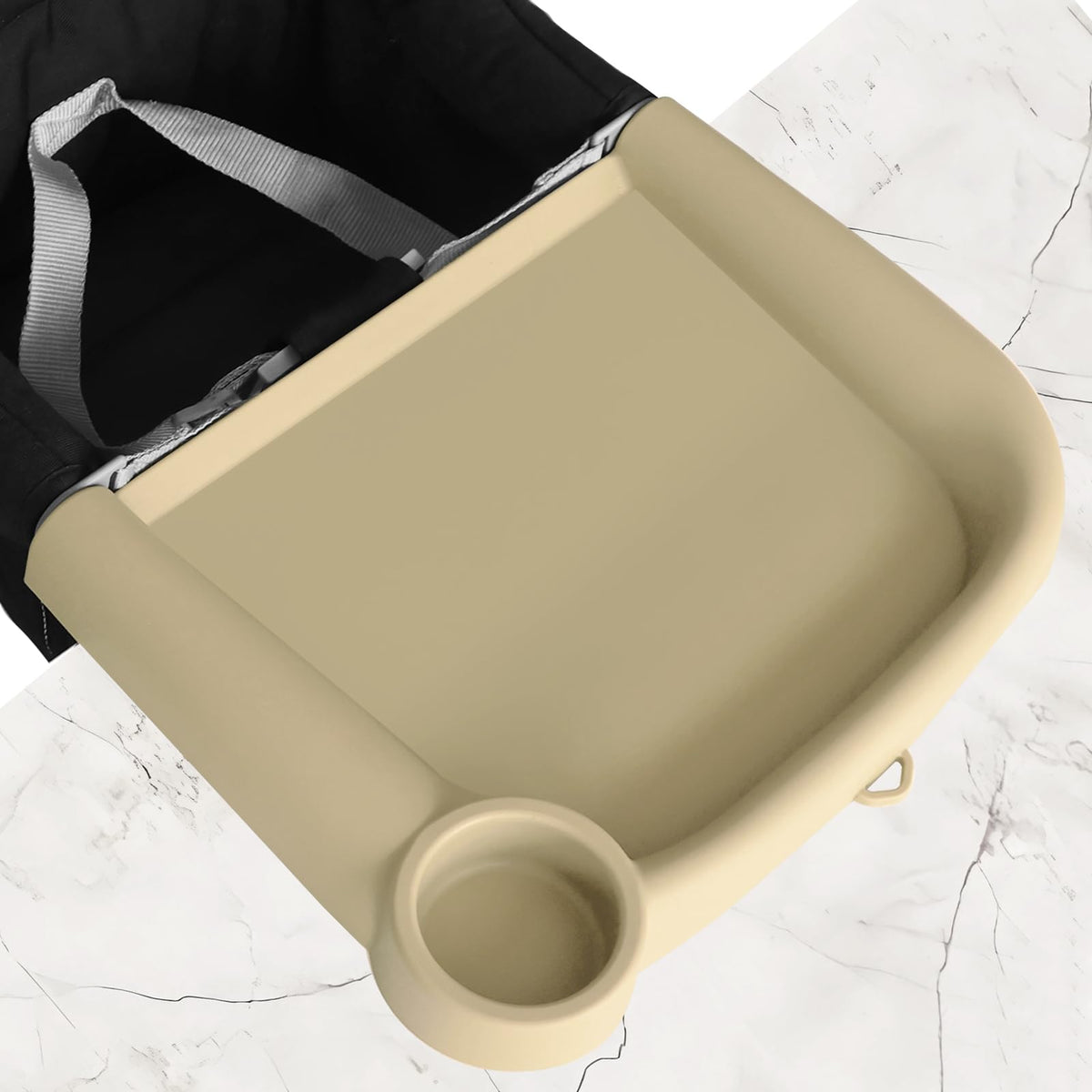 Bandeja de comedor de silicona mejorada para bebé, compatible con silla de mesa rápida Inglesina y sillas altas con gancho, sin BPA y apta para lavaplatos, charola de alimentación extraíble