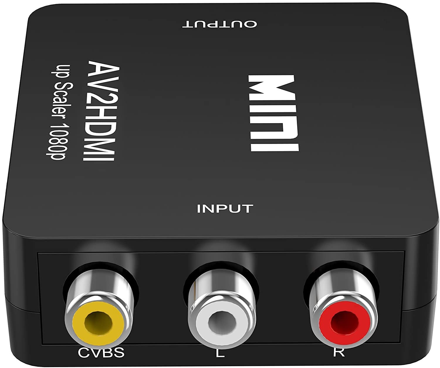 Uplayteck RCA a HDMI Convertidor de AV a HDMI - 1080P Mini RCA Composite CVBS Video Audio Converter Adapter - Soporta PAL/NTSC para TV/PC / PS3 / PS4 / Xbox/STB/VHS/VCR/Reproductores de DVD Blue-Ray