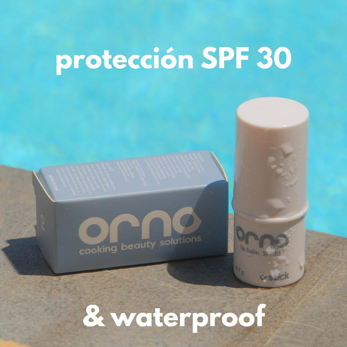 ORNO O-Stick Bálsamo Labial Protector solar SPF 30 con Vitamina E y Manteca de Karité