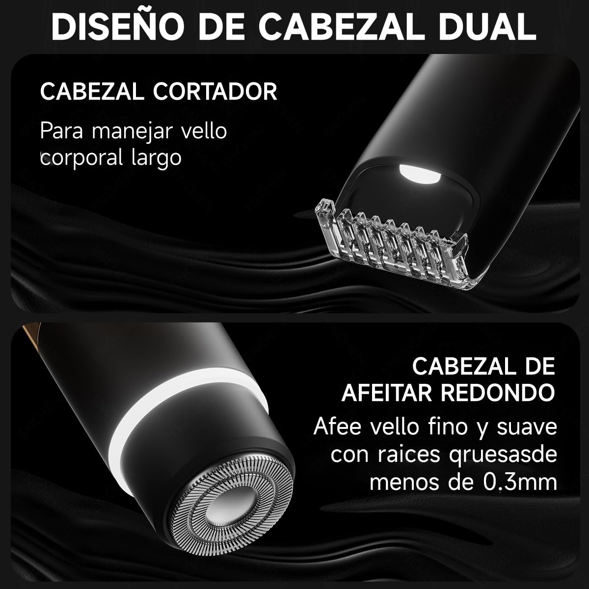 Enchen Electric Shaver Negro Depiladora Elctrica Afeitadora Corporal