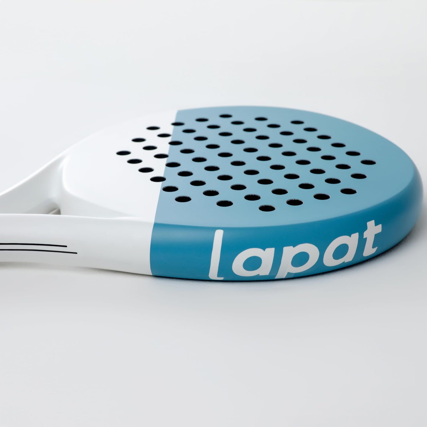 LAPAT Pala de Padel con Funda - Superficie de Carbono con Memory Foam EVA - Raqueta de Padel Ligeras (Azul Retro Nueva)