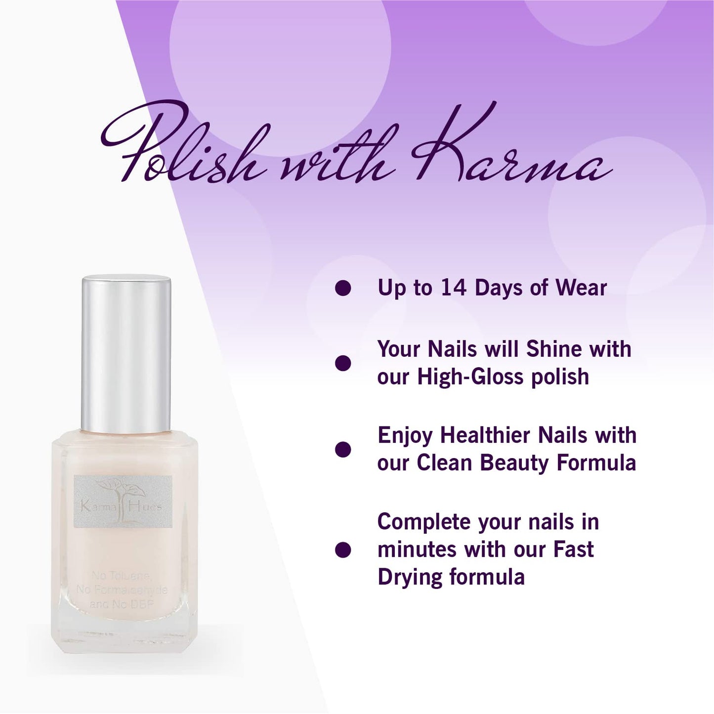 Karma - Esmalte de uñas natural orgánico, no tóxico, vegano y sin crueldad (peligro celestial)
