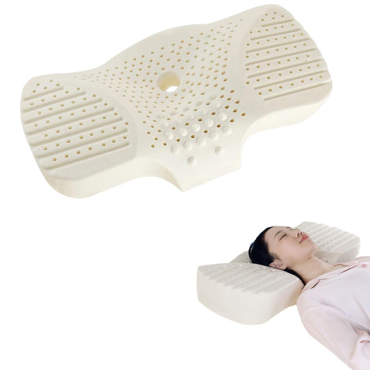 BNFU Almohada Memory Foam Cervical Almohada Ortopédica Ergonómica para Dormir 2 en 1 para Dormir Boca Arriba y de Lado 63x36x11.5 cm