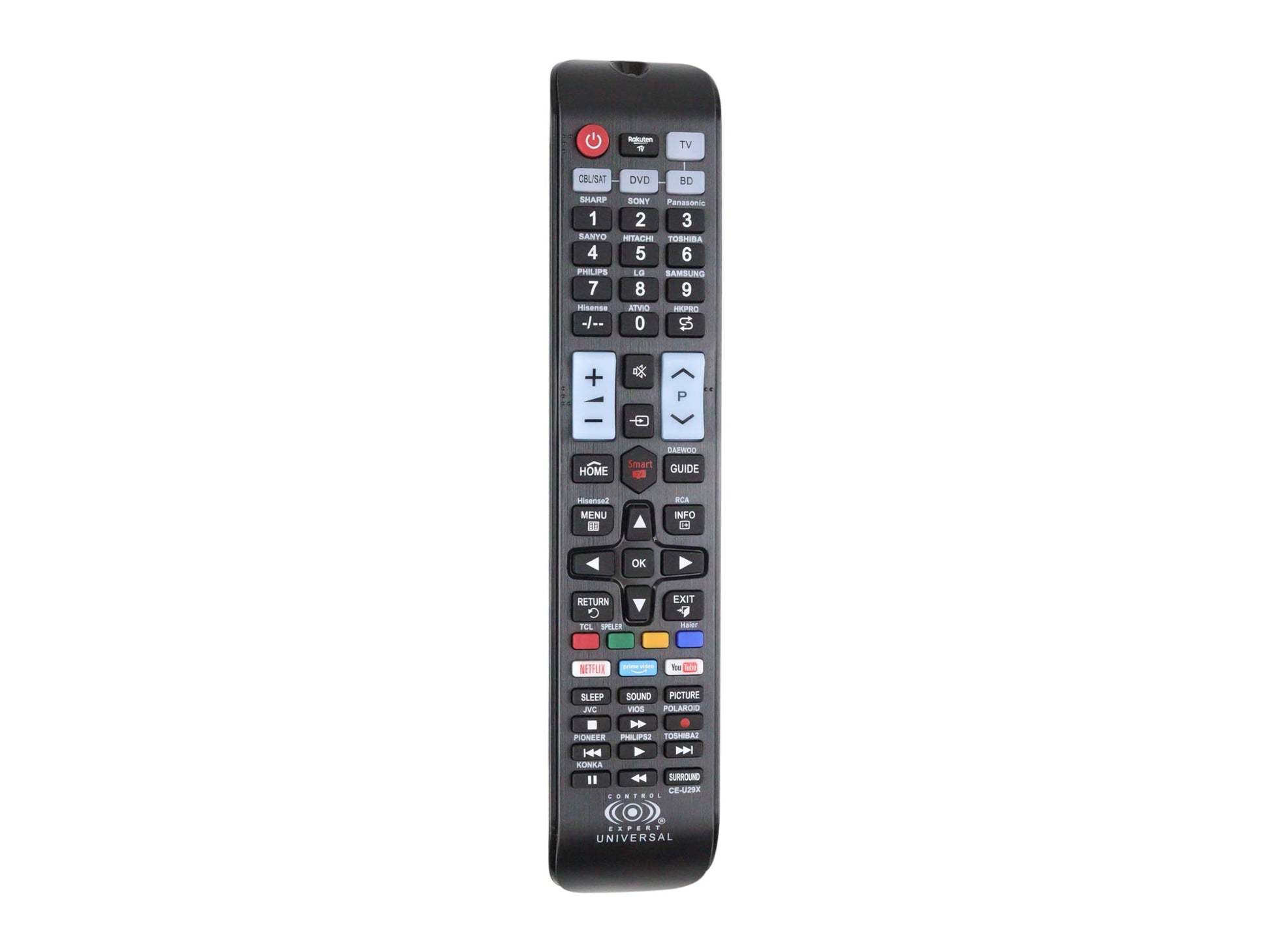 CONTROL EXPERT Control Universal para Pantalla Compatible con atvio, vios, jvc, hkpro, RCA