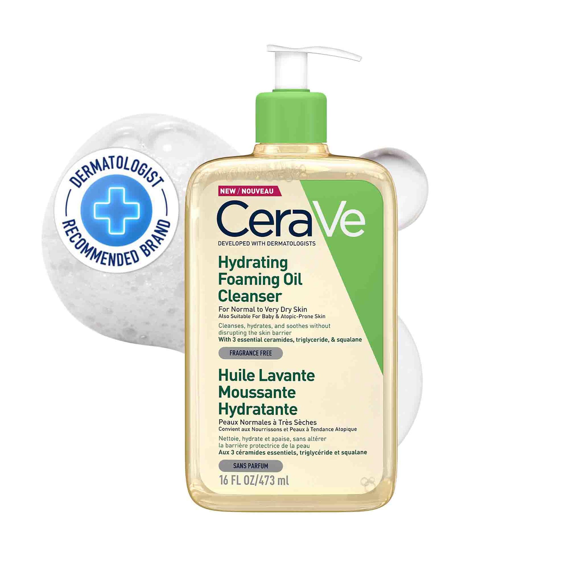 Cerave Limpiador Aceite De Ducha Piel Normal A Seca 473ml