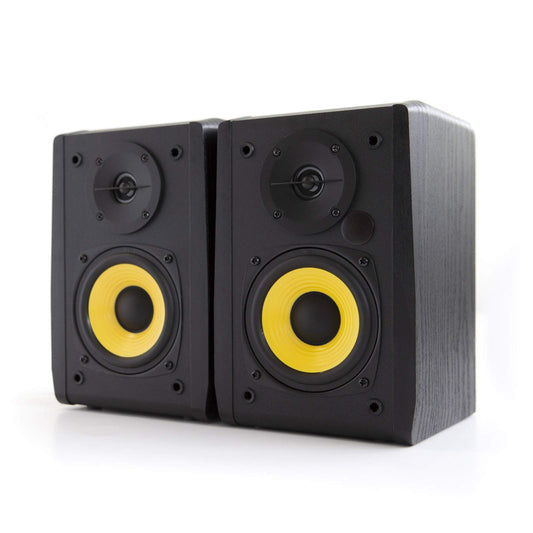Edifier R1010BT Altavoces Activos de estantería Bluetooth de 4 Pulgadas - Altavoces 2.0 para Ordenador - Altavoces Monitor de Estudio Activos - Color Negro