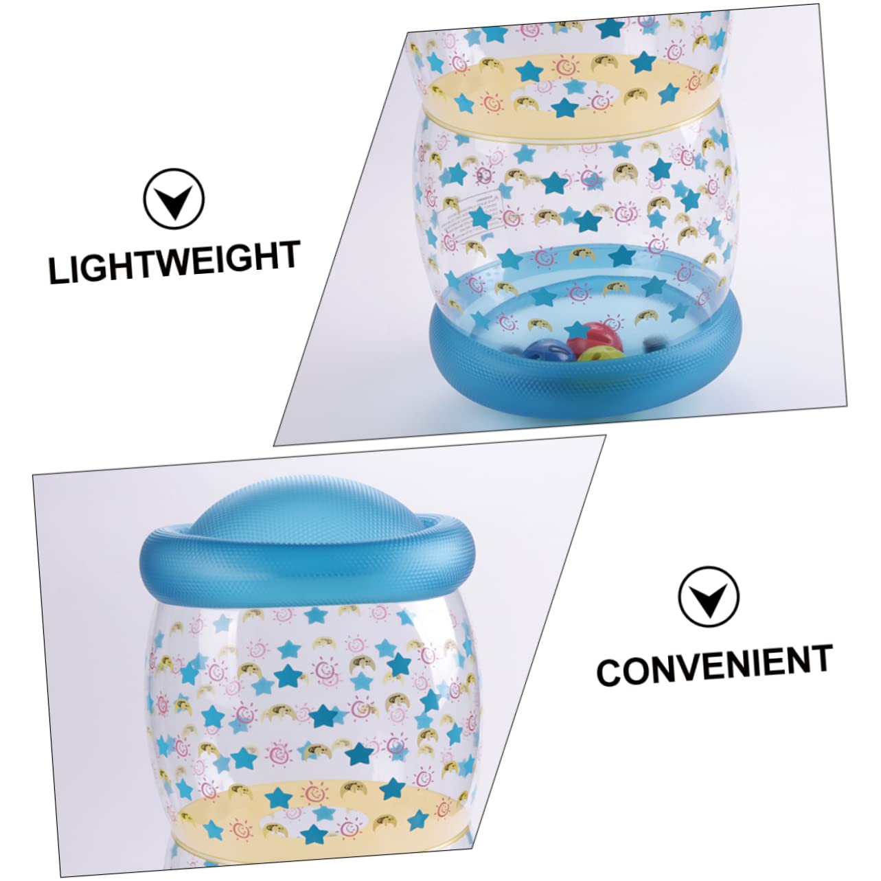 Hohopeti Juguete Inflable De Gateo Rodillo De Gateo Juguete para Ejercitar Músculos