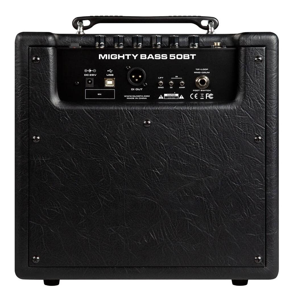 NUX Mighty Bass 50BT Amplificador de graves digital, transmisión de audio Bluetooth, puerta, EFX, modelo de amplificador, IR, modulación, reverberación