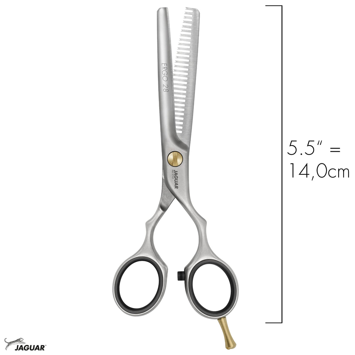 Tijeras para Cortar Cabello Profesional - Tijera Jaguar Ergo Microdentadas 6" - Tijeras Profesionales para Cortar Cabello - Tijeras de Peluqueria