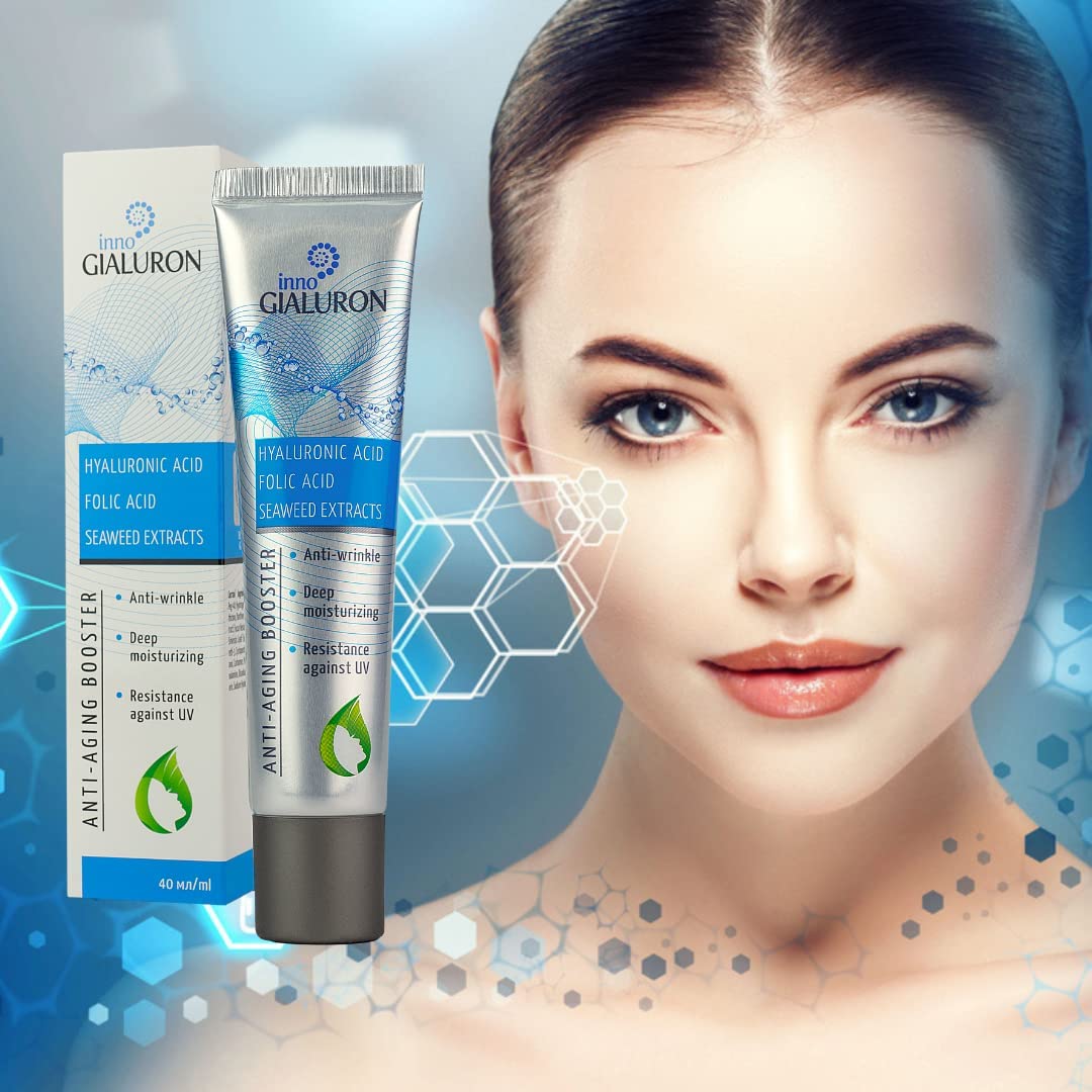 Nincrane FlexMotion Hyaluron Neo Anti-aging Booster With Hyaluronic Acid Anti-wrinkle Cream 50 ml. (1.7 Fl Oz) Rejuvenating Effect Reducing Wrinkles and Protecting the Skin from Environmental Stress Factors