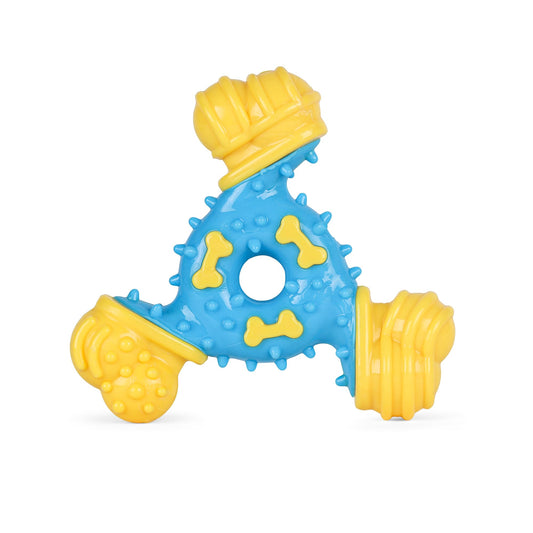 Arm & Hammer for Pets Nubbies TriBone Dog Dental Toy| Best Dog Chew Toy for Moderate Chewers | Dog Dental Toy Helps Reduce Plaque & Tartar | Peanut Butter Flavor Baking Soda