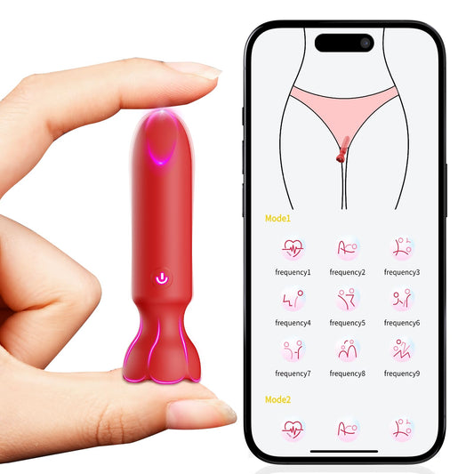 AXIVUX Mini Vibrador Bala Para Adultos: Vibradores Controlados Por App, Juguetes Sexuales Femeninos Con 9 Modos De Vibración, Consolador Con Efecto Lápiz Labial Para El Punto G Y El Clítoris, Vibrador