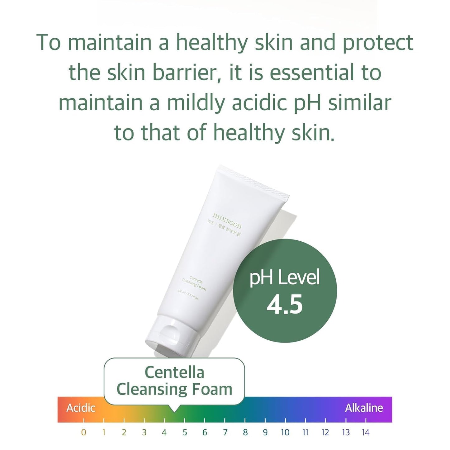 Centella Cleansing Foam – Espuma con CICA y ácido salicílico, 150 ml