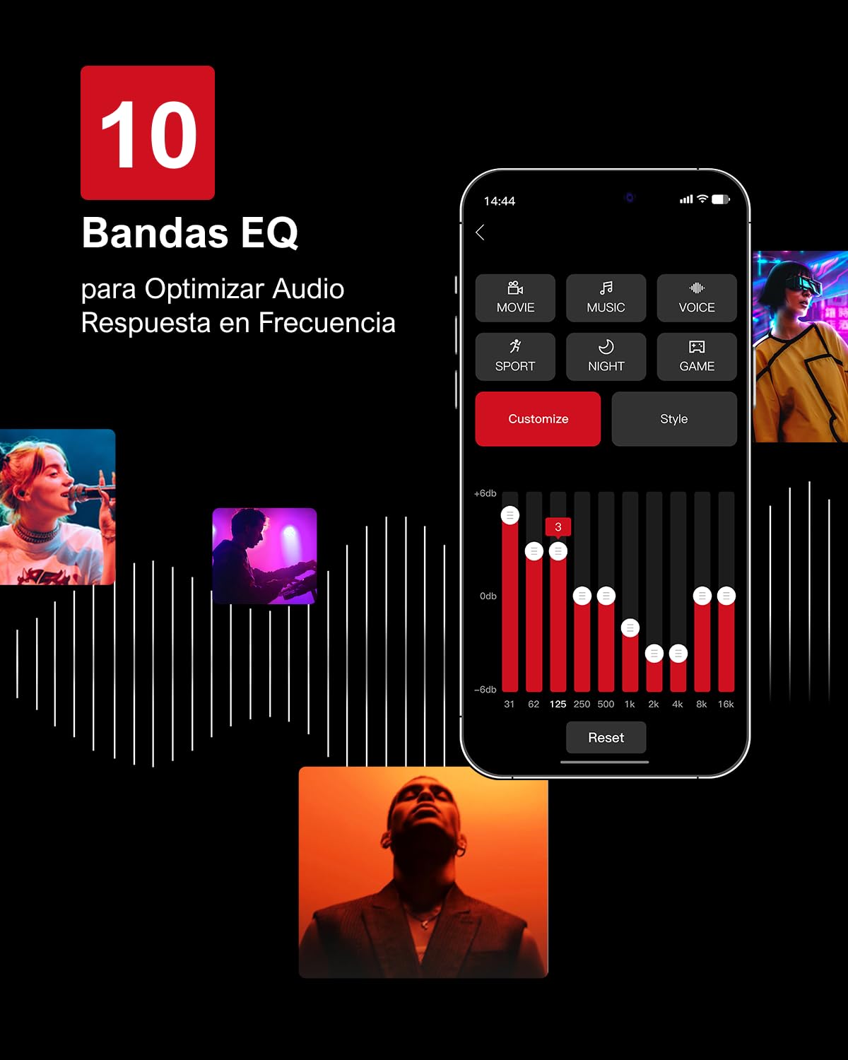 ULTIMEA 7.1 Barra de Sonido TV con Subwoofer, Sistema de Sonido Envolvente Virtual, 4 Altavoces Surround, Control por Aplicación, Potencia Pico 330W, Opt/AUX, Aura A40