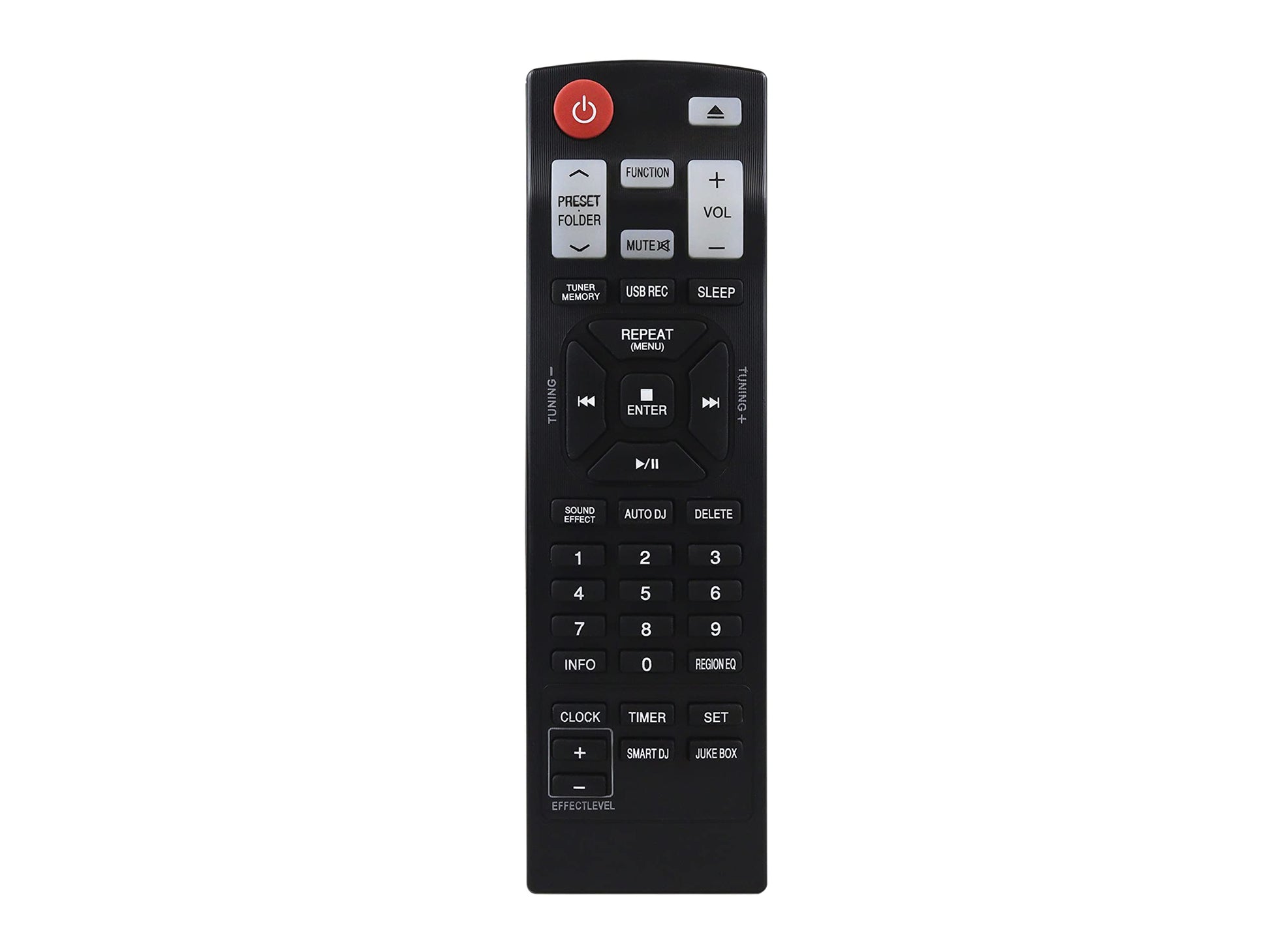 LIDERT Control Remoto Compatible con LG AKB73655771 ESTÉREO, Audio System CD Home Audio CM4341 CM4441 CM4541 CM4550 CM4550FB CM8430 CM8440 CM8440FB