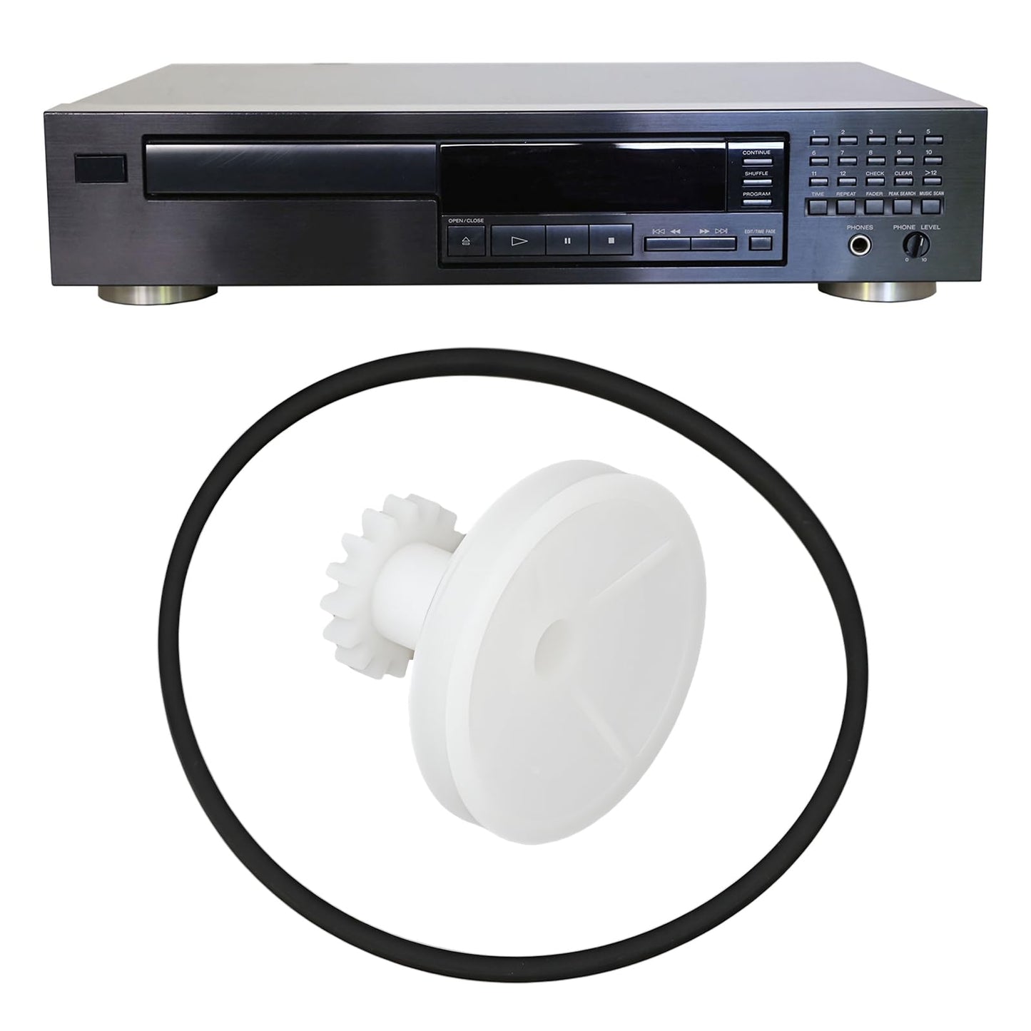 El Señor de las Herramientas Equipo de Reproductor de CD con Cinturón Compatible con Sony CDP-C315 C322M CDP-C422M C433M CDP-C77ES