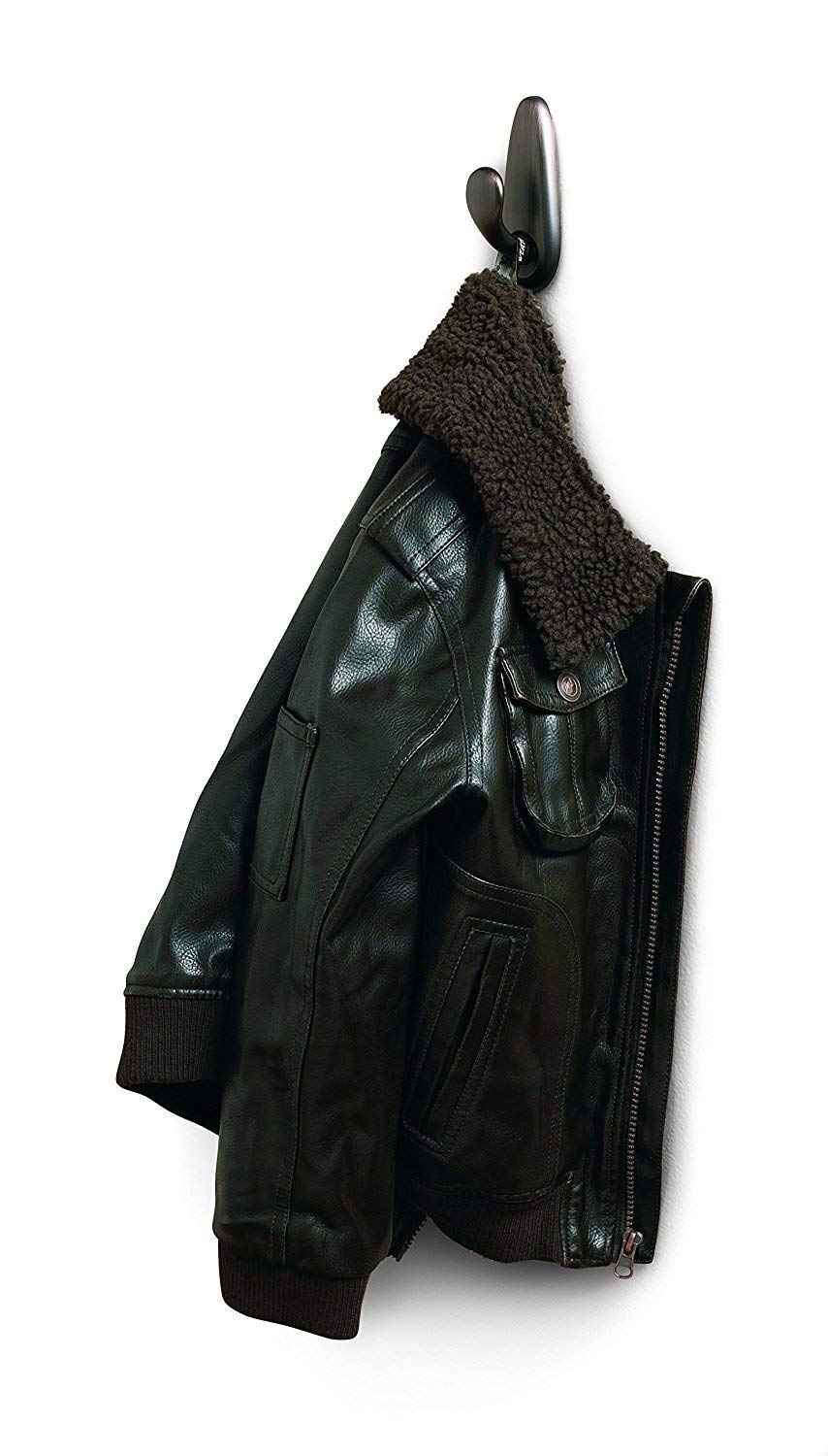 Command Forever Classic Metal Hook, Large, Oil Rubbed Bronze, 6-Hooks (FC13-ORB-2ES)