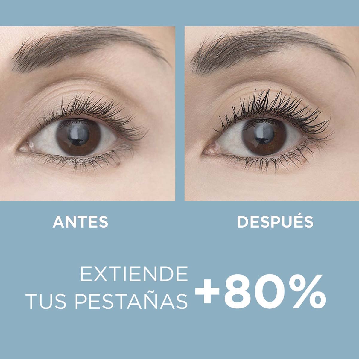 L´Oréal Paris Mascara de Pestañas a Prueba de Agua Double Extension Beauty Therapy, 12 ml