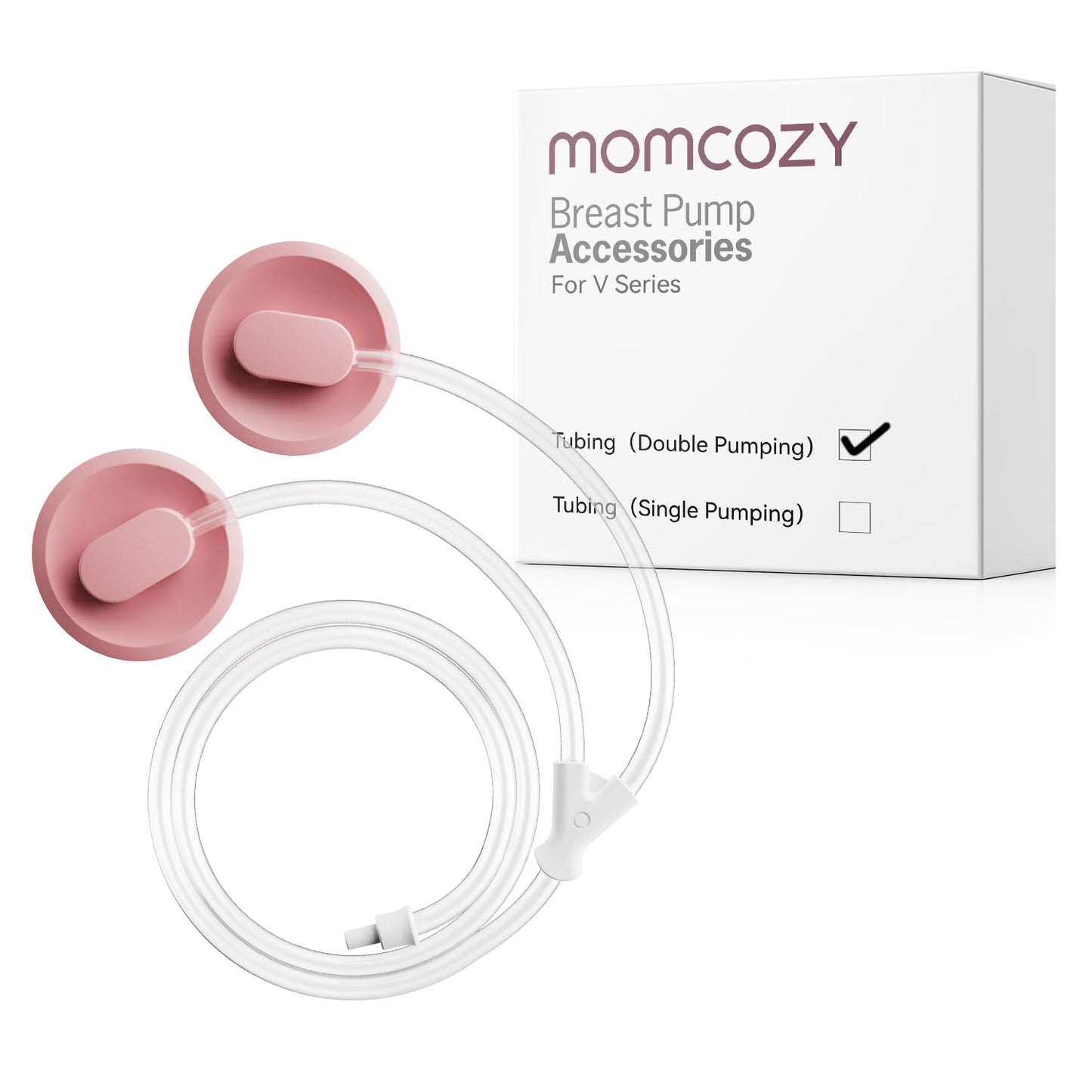 Momcozy Tubo de Repuesto para Extracción Doble Original, Solo Compatible con Momcozy V1 Pro/V2 Pro, 2 Pieza