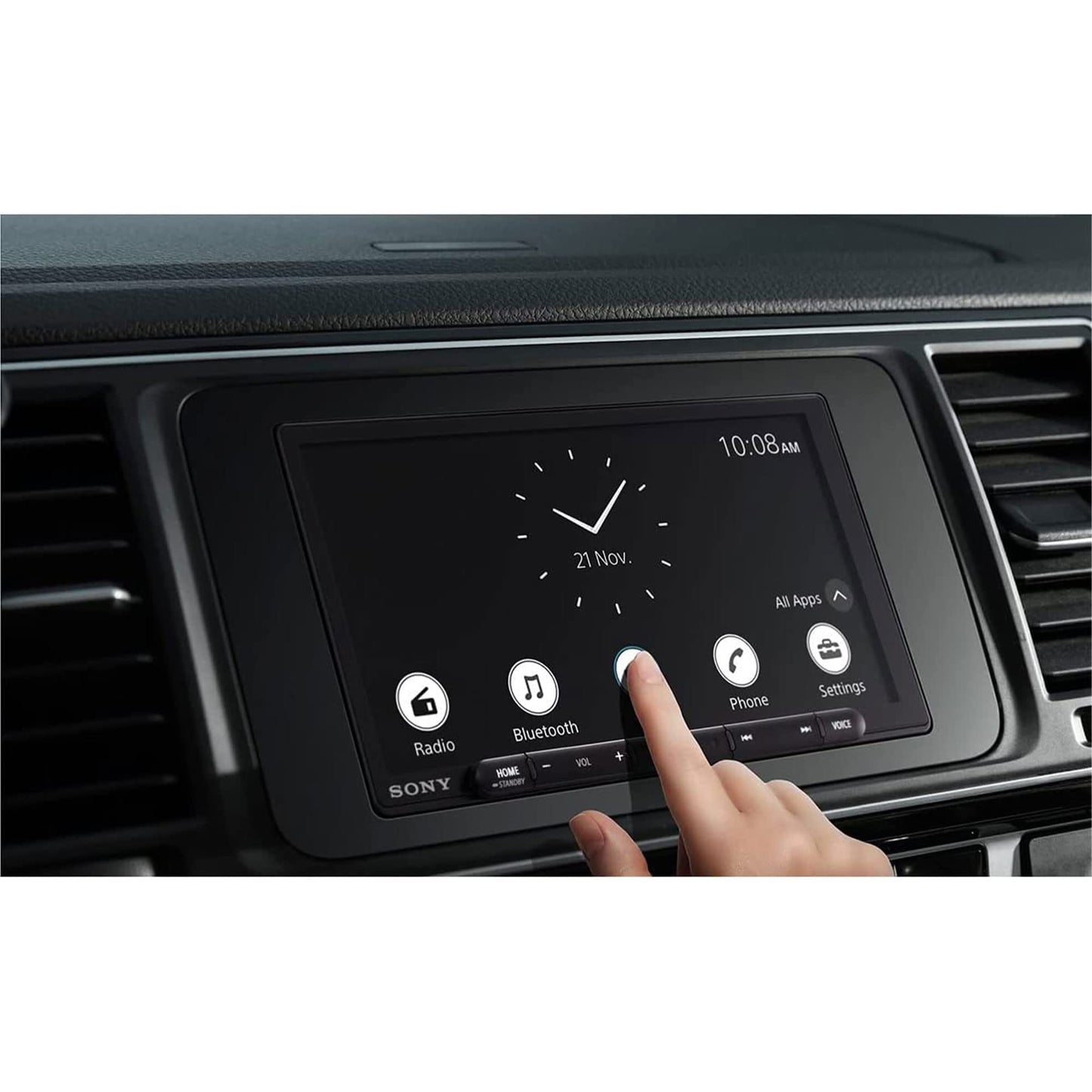 Sony XAV-AX6000 Receptor multimedia de 7 pulgadas con inalámbrico Apple CarPlay/Android Auto, entrada de video HDMI y Maestro Ready