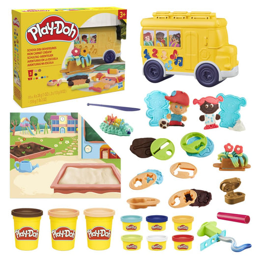 Set de Juego Play-Doh Aventuras en la Escuela Multicolor con Herramientas para niños y niñas