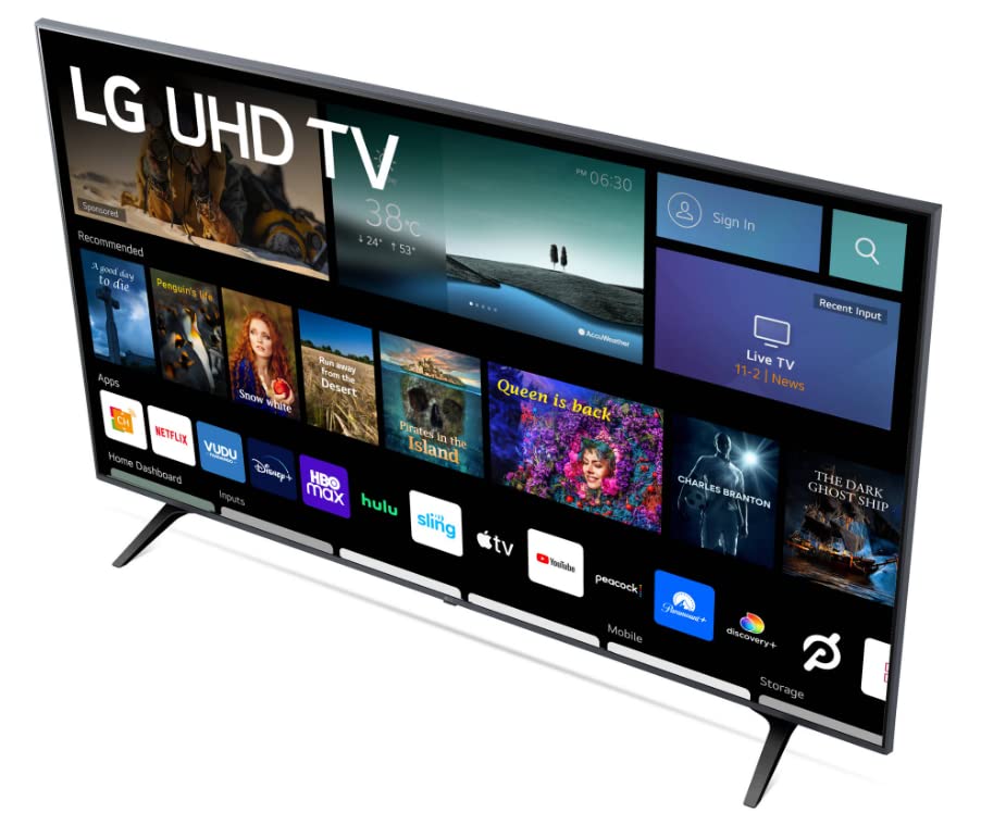 LG Television de 50" Class 4K (2160p) Smart LED TV con 2 Entradas HDMI, Compatible con Netflix, Disney+, Youtube, Google Assistant and Alexa (50UQ7070ZUE) (Reacondicionado)