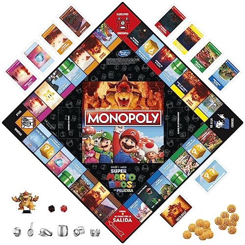Juego de Mesa Monopoly Super Mario Bros Token Bowser para Fans
