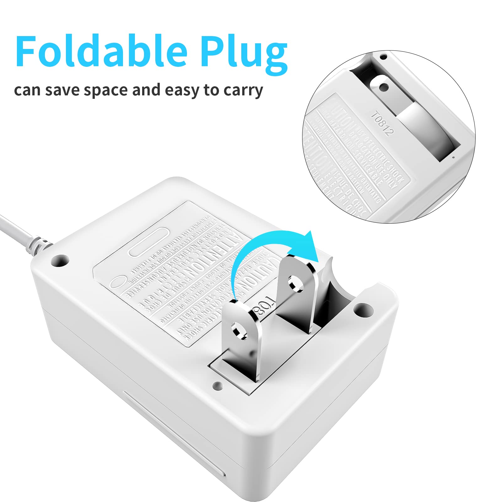 Adaptador de Corriente AC Compatible con 3DS DSi de Viaje 100-240V