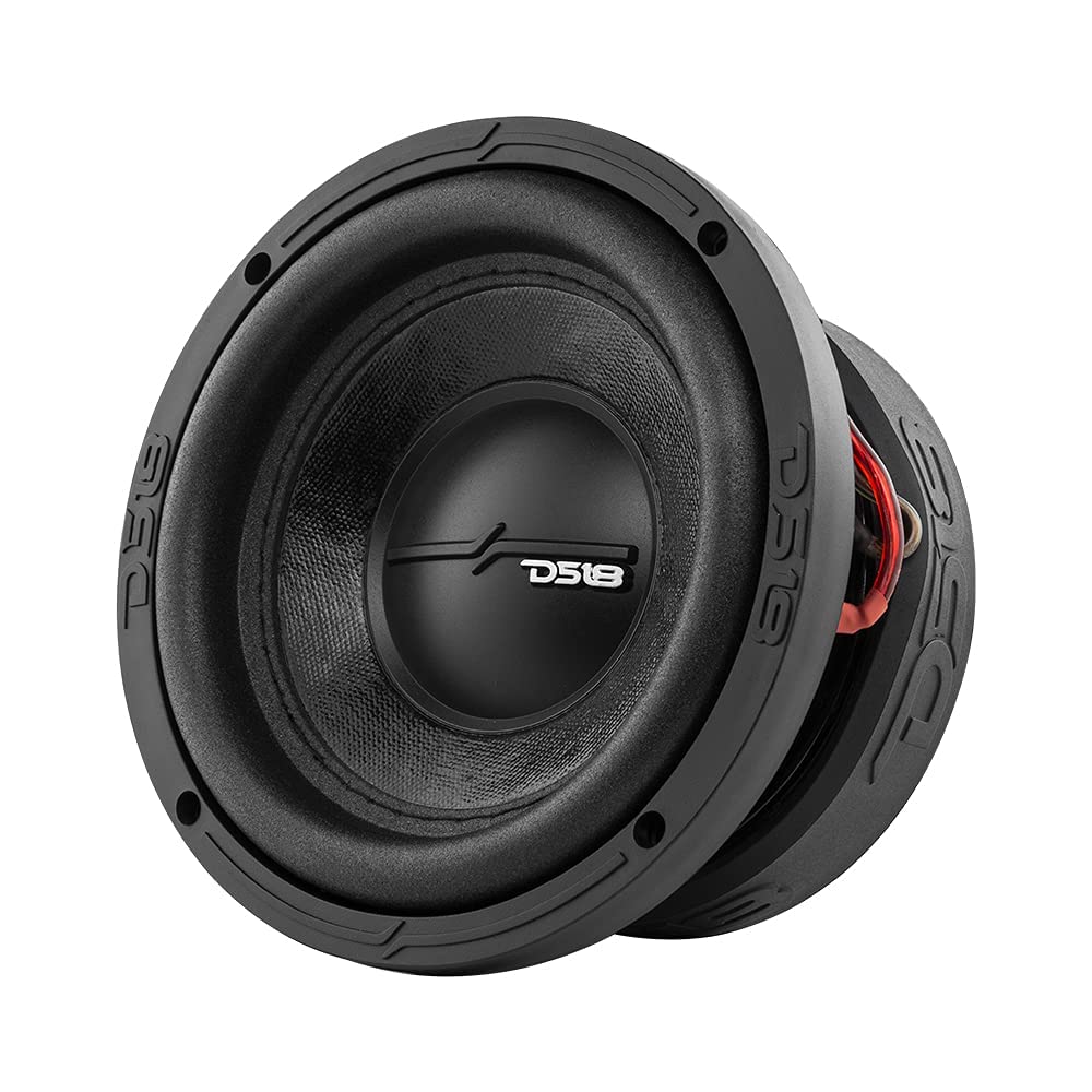 DS18 Elite-Z ZR6.2D - Subwoofer de Coche de 6.5 Pulgadas de 600 vatios de Potencia máxima Doble Bobina de Voz de 2 ohmios de fácil Montaje, Graves de Alto Rendimiento para el Sistema de Sonido de tu