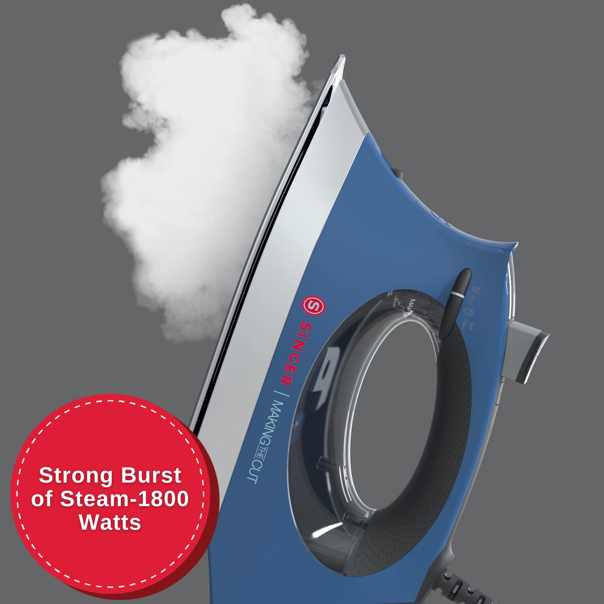 Plancha SINGER SteamCraft Plus 2.0 Making The Cut Edition azul con Punta OnPoint para Mujer