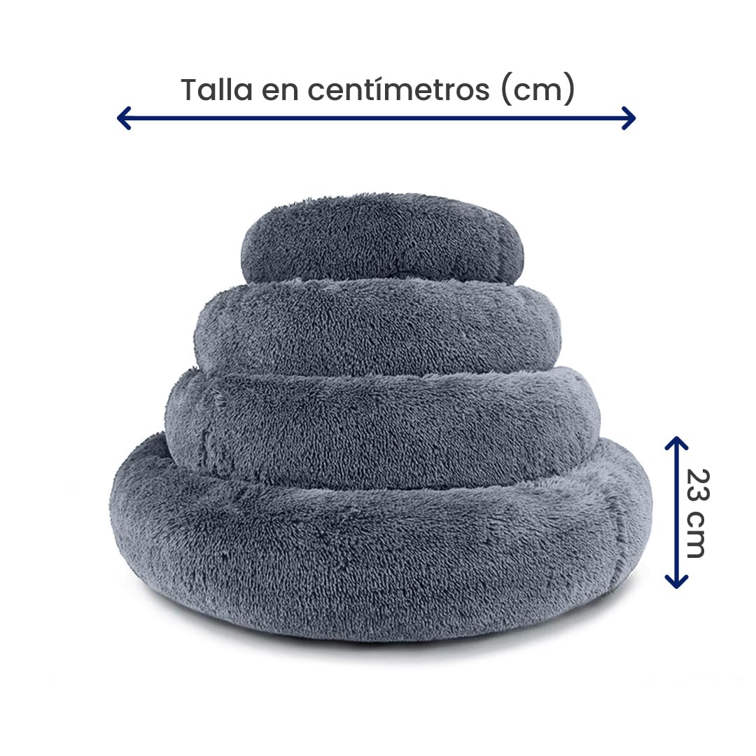 Furbedz Cama para Perro Chico, diseño antiestrés, Cama Lavable con Funda extraíble intercambeable, Felpa ultrasuave, Forro Interno, Soporte ortopédico Memory Foam, Base Impermeable