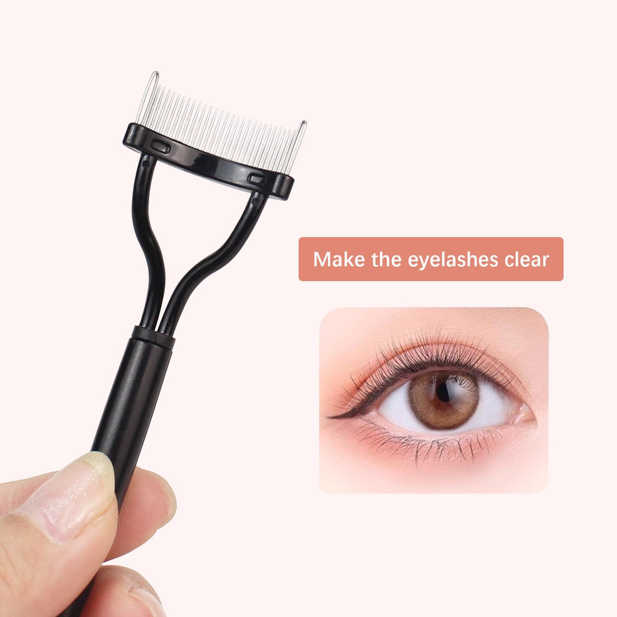 (#02 Eyelash Com) Kit profesional de lifting de pestañas con rizador de pestañas, juego de pinceles para cejas, separador de pestañas, cepillo de rímel