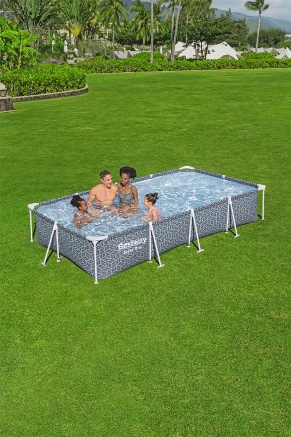Bestway Alberca con Estructura Steel Pro 3.66m x 2.01m x 66cm Pool Set, Incluye Bomba y Filtro 561FU