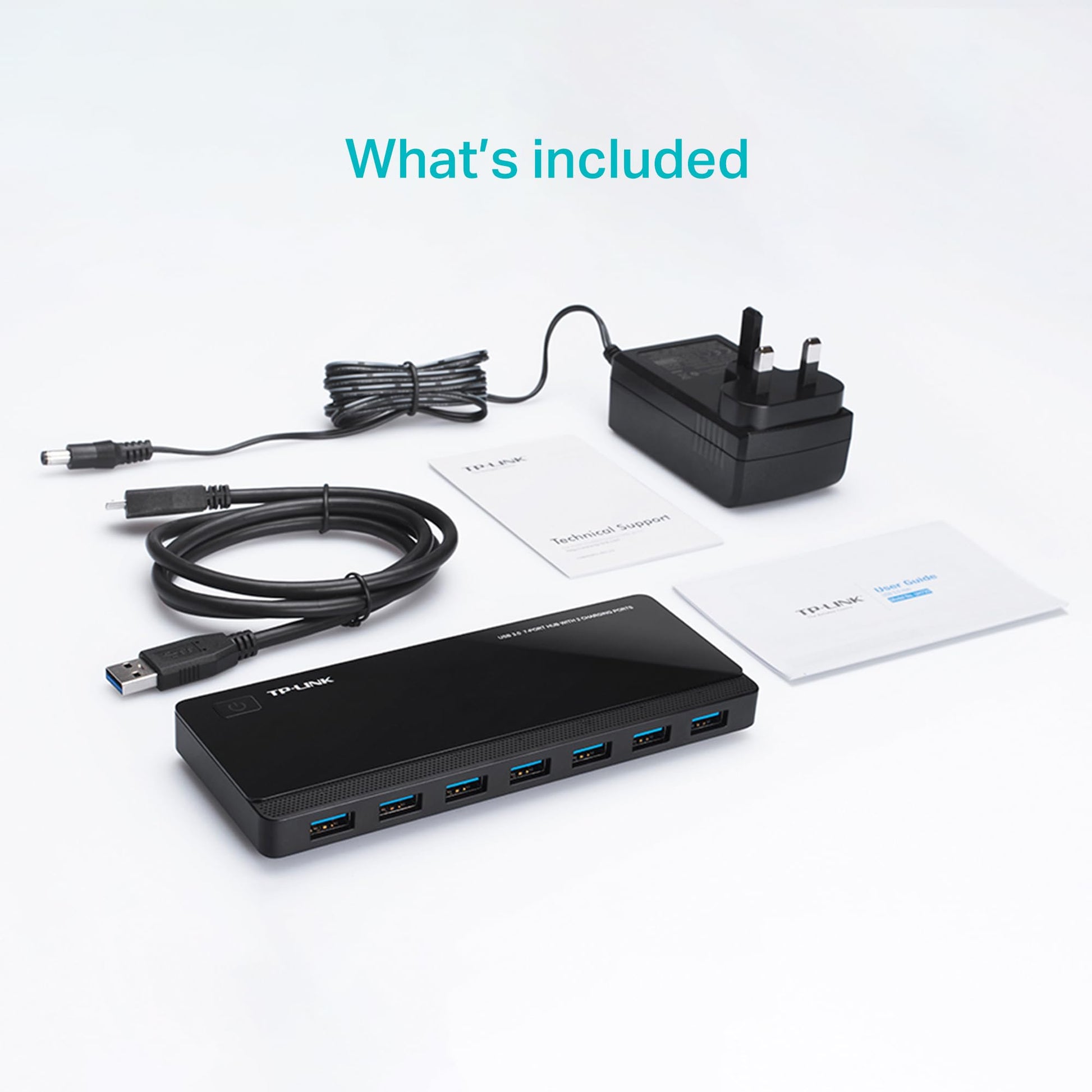 TP-Link UH720 Hub de 7 Puertos USB 3.0 con 2 Puertos Cargadores