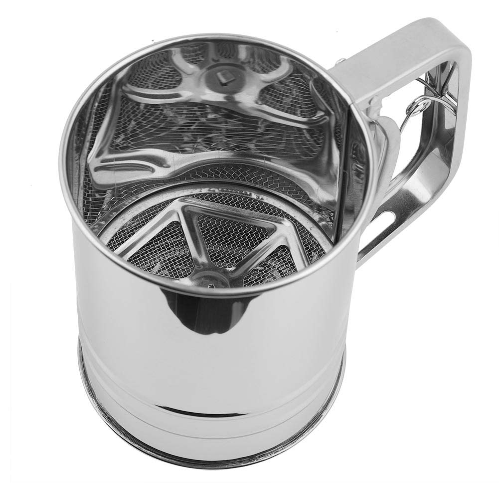 Colador de Harina Okuyonic Acero Inoxidable Ahorra Tiempo para Cocina