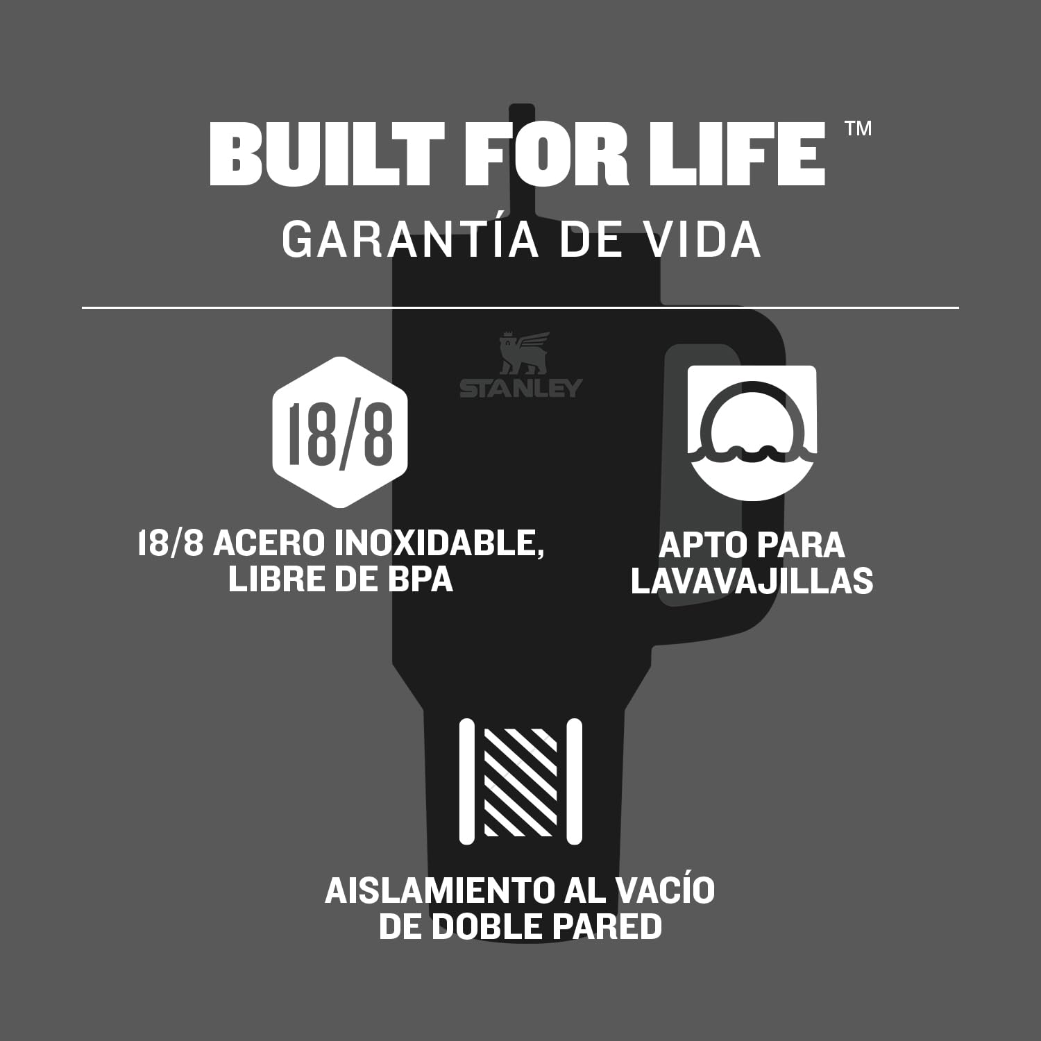 Vaso de Acero Inoxidable Stanley Artic Twist 40 Onzas con Agarradera y Popote