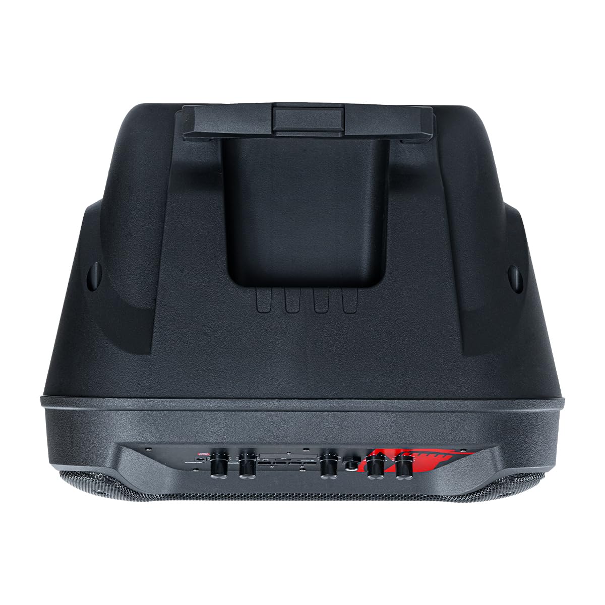 Bocina Profesional de 15 Pulgadas con Luz Flama Frontal Recargable, 35W RMS, Bluetooth, FM, USB, Micro SD, Aux, Micrófono Alámbrico y Ruedas para fácil transportación y manija retráctil KSW-3515