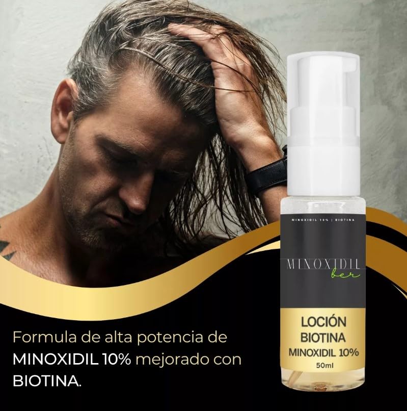 Set Botellas Espuma Minoxidil 10% Bergamota para Crecimiento de Barba y Cabello