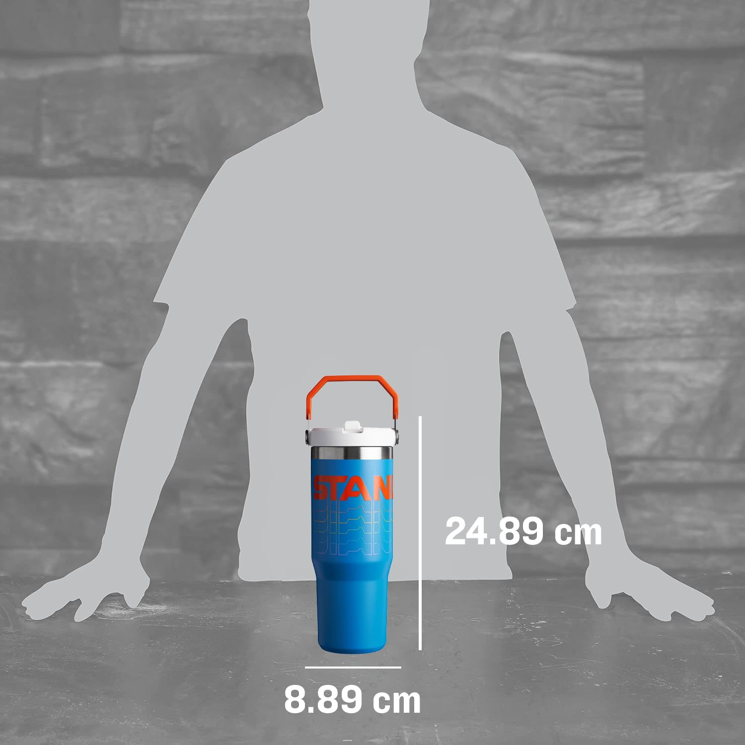 Termo Stanley de Acero Inoxidable Azure Reverb con Popote Abatible a Prueba de Fugas 887 ml