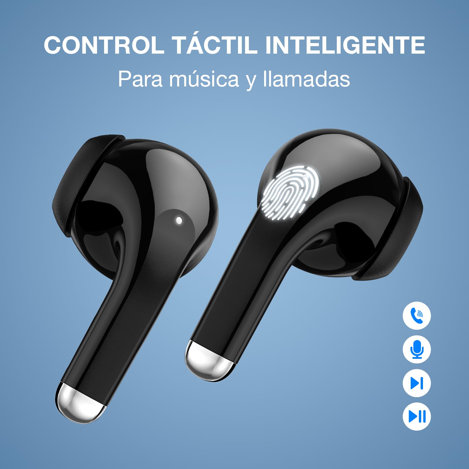 Audífonos Inalámbricos 1 Hora Bluetooth 5.3 con Micrófono para Samsung Galaxy y Xiaomi