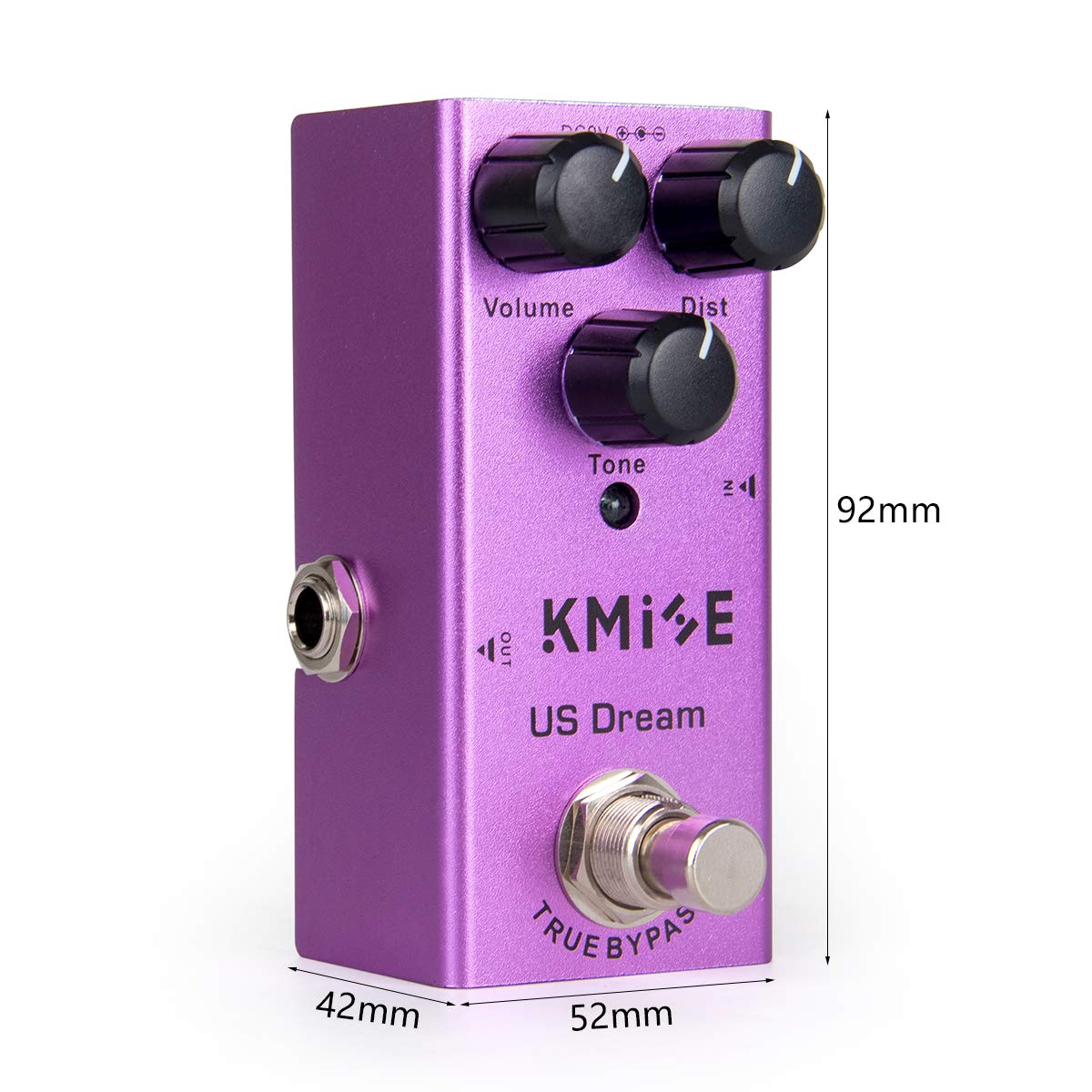 lotmusic Pedal de efectos de guitarra eléctrica Mini tipo único DC 9V True Bypass (US Dream)