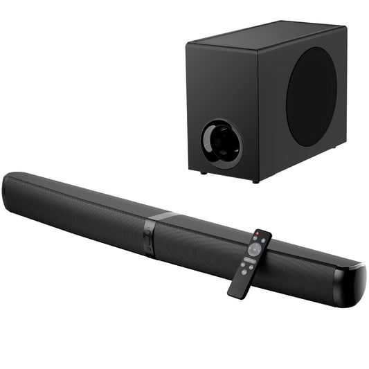 Barra de Sonido Maraawa Negro 2.1 CH 120 W con Subwoofer y Bluetooth 5.3
